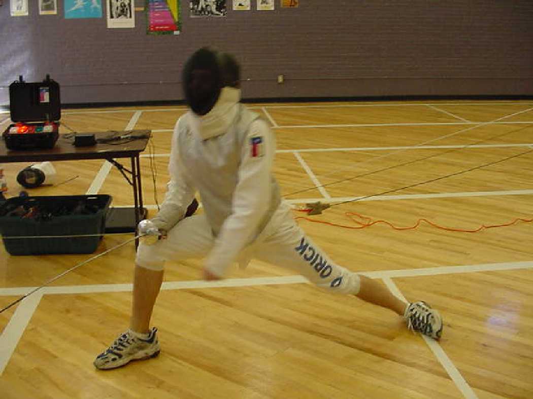 Daniel Orick C01 in Foil, E01 in Epee. Fences with Amarillo College and Fannin Middle School